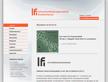 Tablet Screenshot of lfi-bremerhaven.de